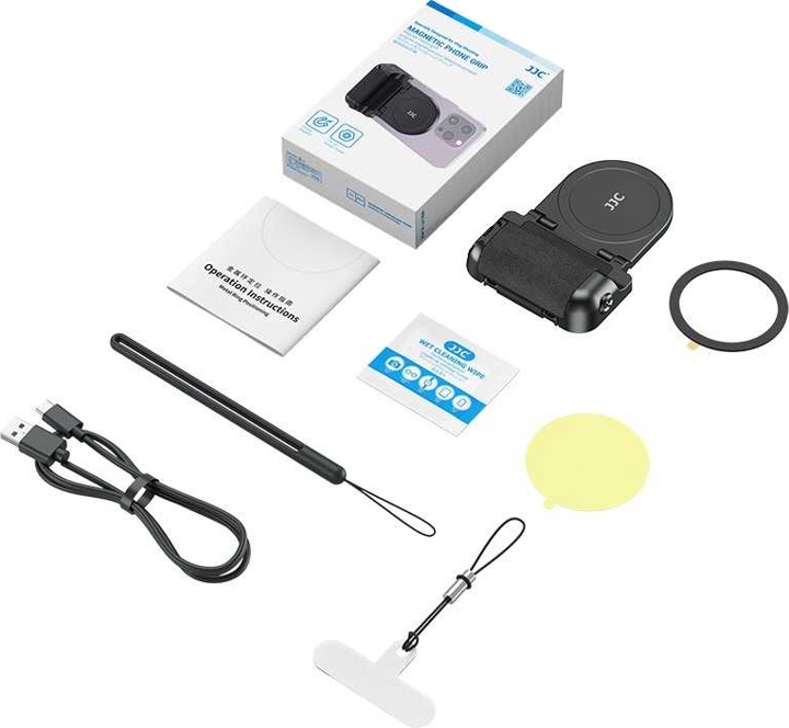 JJC Magnetisk Greb til Smartphone m/ udløser - Black (Sort)